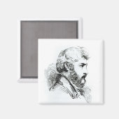 Aimant Portrait de John Lewis Burckhardt (Recto/Verso)