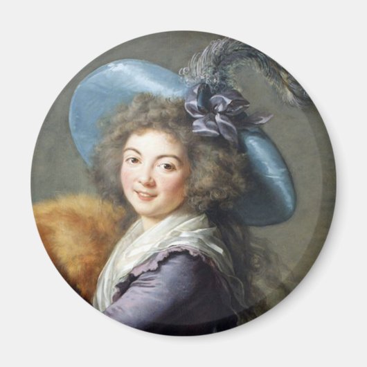 Aimant Portrait de la dame révolutionnaire française (Devant)