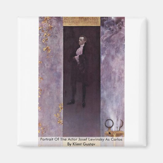 Aimant Portrait De L'Acteur Josef Lewinsky Comme Carlos (Devant)