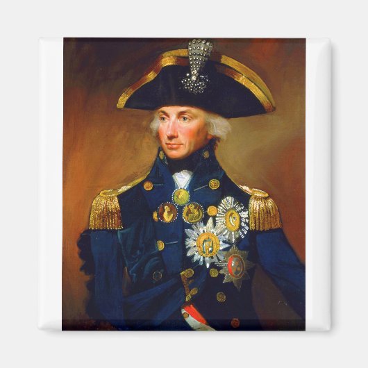Aimant Portrait de l'amiral Horatio Nelson (Devant)