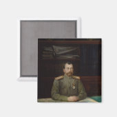 Aimant Portrait de l'empereur Nicolas II, 1914 (Recto/Verso)