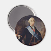 Aimant Portrait De L'Empereur Russe Peter Iii. Par Pfan (Recto/Verso)