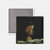 Aimant Portrait de Lev Tolstoï (Recto/Verso)