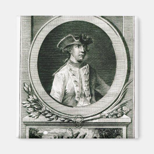 Aimant Portrait de Louis, chevalier d'Assas (Devant)