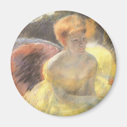 Aimant Portrait de Lydia à l'Opéra par Mary Cassatt (Devant)