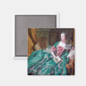 Aimant Portrait de Madame Pompadour, Boucher, 1756 (Recto/Verso)