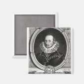 Aimant Portrait de Médaillon de Pierre de Bourdeille (Recto/Verso)