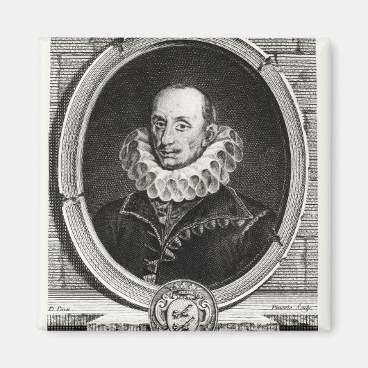 Aimant Portrait de Médaillon de Pierre de Bourdeille (Devant)