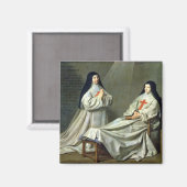 Aimant Portrait de Mère Catherine-Agnes (Recto/Verso)