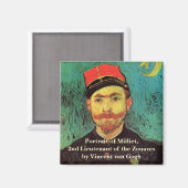 Aimant Portrait de Milliet, L'Amant de Vincent van Gogh (Recto/Verso)