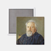 Aimant Portrait de Nikolay Leskov (Recto/Verso)