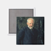 Aimant Portrait de Piotr Ilyich Tchaikovsky (Recto/Verso)