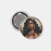 Aimant Portrait de Princesse Noire (Recto/Verso)
