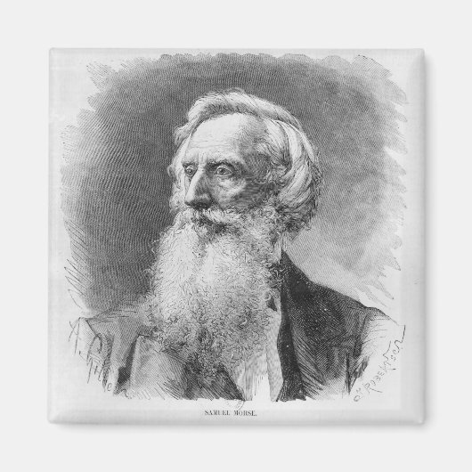 Aimant Portrait de Samuel Morse (Devant)