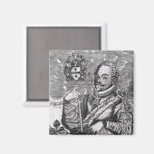 Aimant Portrait de Sir Francis Drake (Recto/Verso)