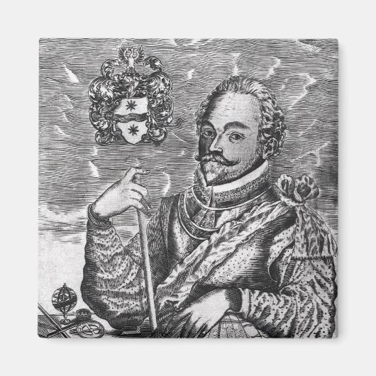 Aimant Portrait de Sir Francis Drake (Devant)