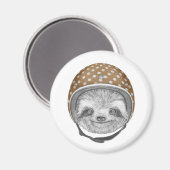 Aimant Portrait De Sloth | Casque moto (Recto/Verso)