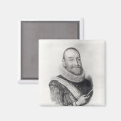 Aimant Portrait de Theodore Agrippa d'Aubigne (Recto/Verso)