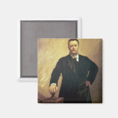 Aimant Portrait de Theodore Roosevelt (Recto/Verso)