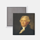 Aimant Portrait de Thomas Jefferson (Recto/Verso)
