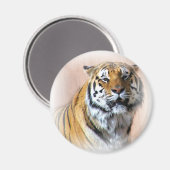Aimant Portrait de tigre (Recto/Verso)
