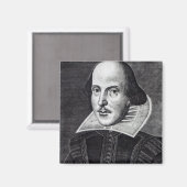 Aimant Portrait de William Shakespeare (Recto/Verso)