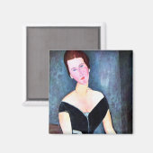 Aimant Portrait de Woman (Recto/Verso)