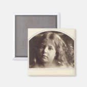 Aimant Portrait de Young Girl (Recto/Verso)