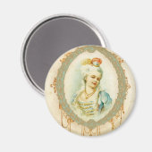 Aimant Portrait de Young Marie Antoinette (Recto/Verso)