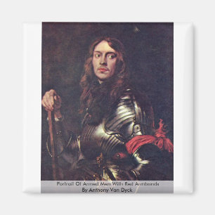 Aimant Portrait des hommes armés avec les brassards