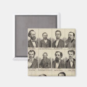 Aimant Portrait des rédacteurs en chef et des rédacteurs, (Recto/Verso)