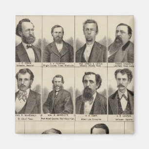 Aimant Portrait des rédacteurs en chef et des rédacteurs,