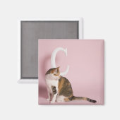 Aimant Portrait du chat (Recto/Verso)