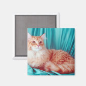 Aimant Portrait du chat (Recto/Verso)