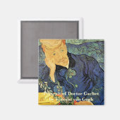 Aimant Portrait du Docteur Gachet par Vincent van Gogh (Recto/Verso)