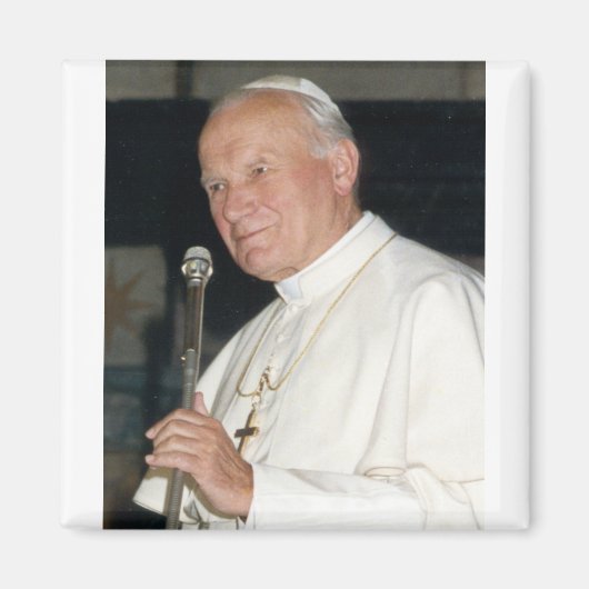 Aimant Portrait du Pape Jean-Paul II (Devant)