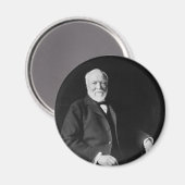 Aimant Portrait du philanthrope Andrew Carnegie (Recto/Verso)