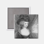 Aimant Portrait du pub Fanny Burney par Henry (Recto/Verso)