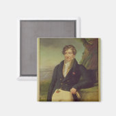 Aimant Portrait du zoologiste français (Recto/Verso)