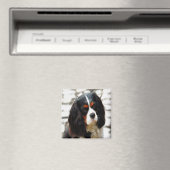 Aimant Portrait d'un Cavalier King Charles Spaniel (In Situ (Lave-vaisselle))