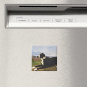 Aimant Portrait d'un chien Mastiff Labrador (Rosa Bonheur (In Situ (Lave-vaisselle))