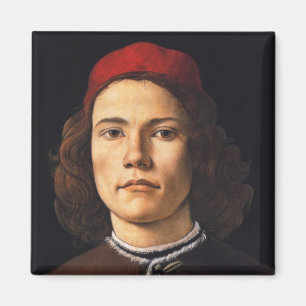 Aimant Portrait d'un jeune homme par Sandro Botticelli