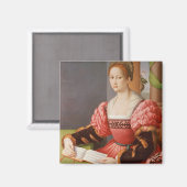 Aimant Portrait d'une dame (Recto/Verso)