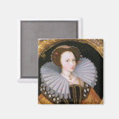 Aimant Portrait d'une dame avec une grande ruche (Recto/Verso)
