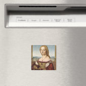 Aimant Portrait d'une dame avec une licorne (par Raphael) (In Situ (Lave-vaisselle))