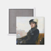 Aimant Portrait d'une femme inconnue, Ivan Kramskoi (Recto/Verso)