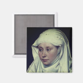 Aimant Portrait d'une femme - par Robert Campin (vers 143 (Recto/Verso)