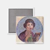 Aimant Portrait D'Une Fille Tondo (Recto/Verso)