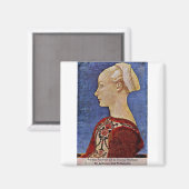 Aimant Portrait D'Une Jeune Femme (Recto/Verso)