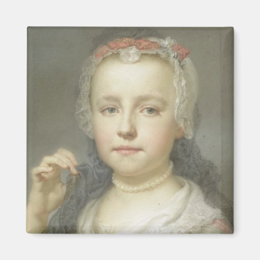 Aimant Portrait d'une jeune fille (Devant)